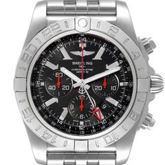 Breitling Chronomat GMT Black Dial Limited Edition Mens Watch AB0412