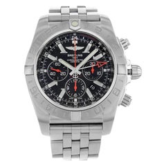 Breitling Chronomat GMT Black Dial Steel Automatic Men Watch AB041210/BB48-384A