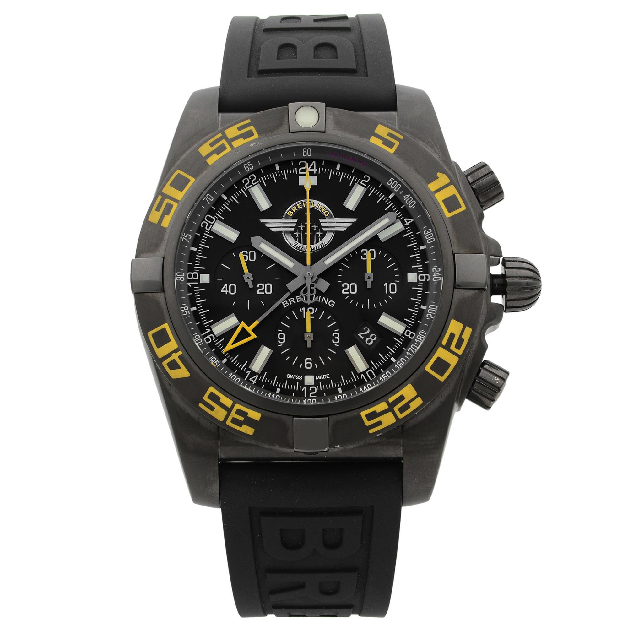 Breitling Chronomat GMT PVD Steel Black Dial Men's Watch MB04108P/BD76-155S