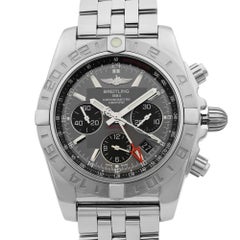 Breitling Chronomat GMT Stahl Grau Zifferblatt Automatik Herrenuhr AB042011/F561-375A