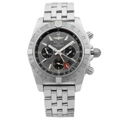 Used Breitling Chronomat GMT Steel Grey Dial Automatic Men's Watch AB042011/F561-375A