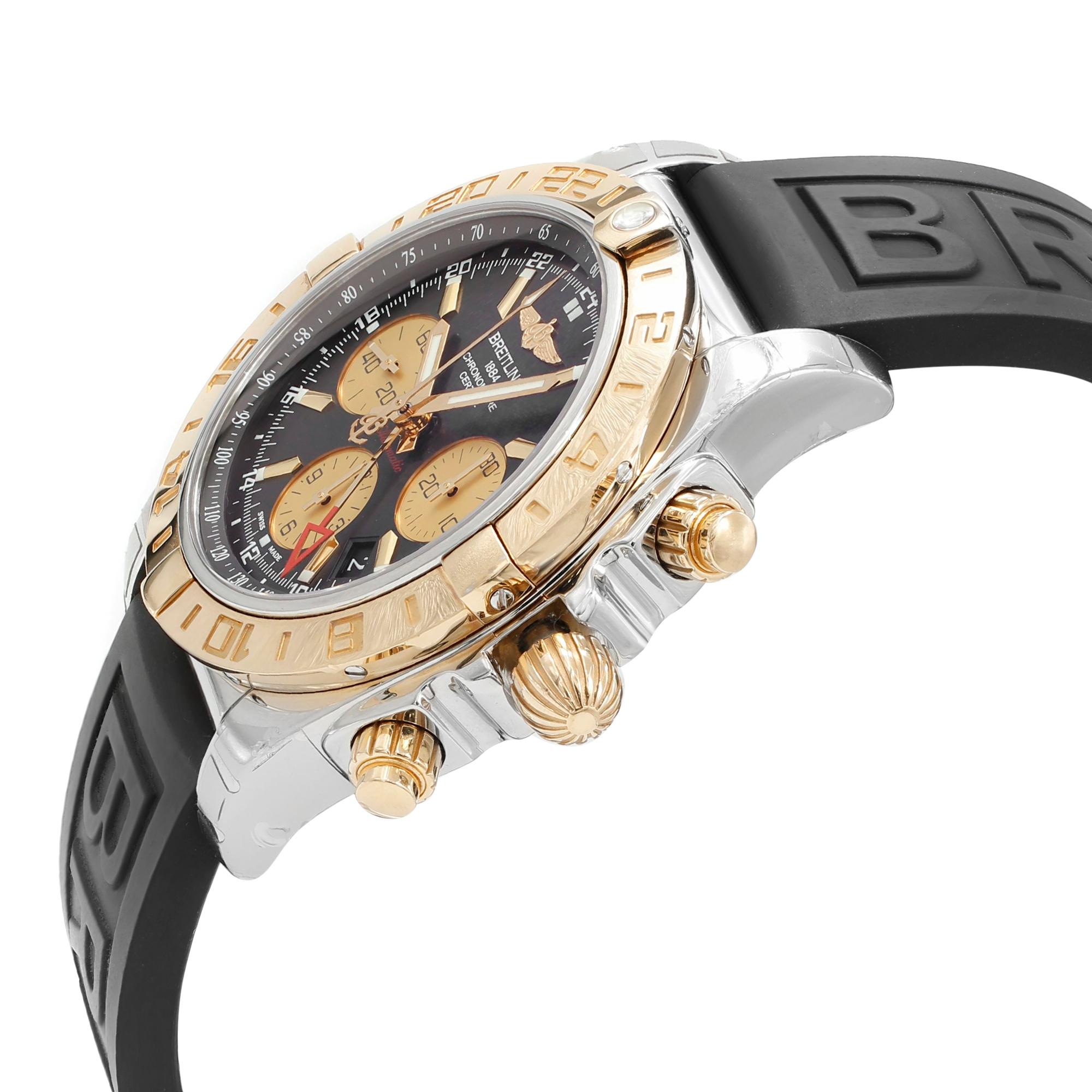 Breitling Chronomat GMT Steel Yellow Gold Black CB042012/BB86-153S Unworn Box In New Condition In New York, NY
