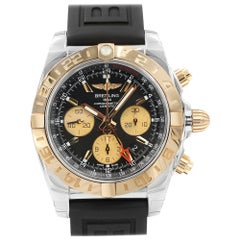 Breitling Chronomat GMT Stahl Gelbgold Schwarz CB042012/BB86-153S Ungetragene Box