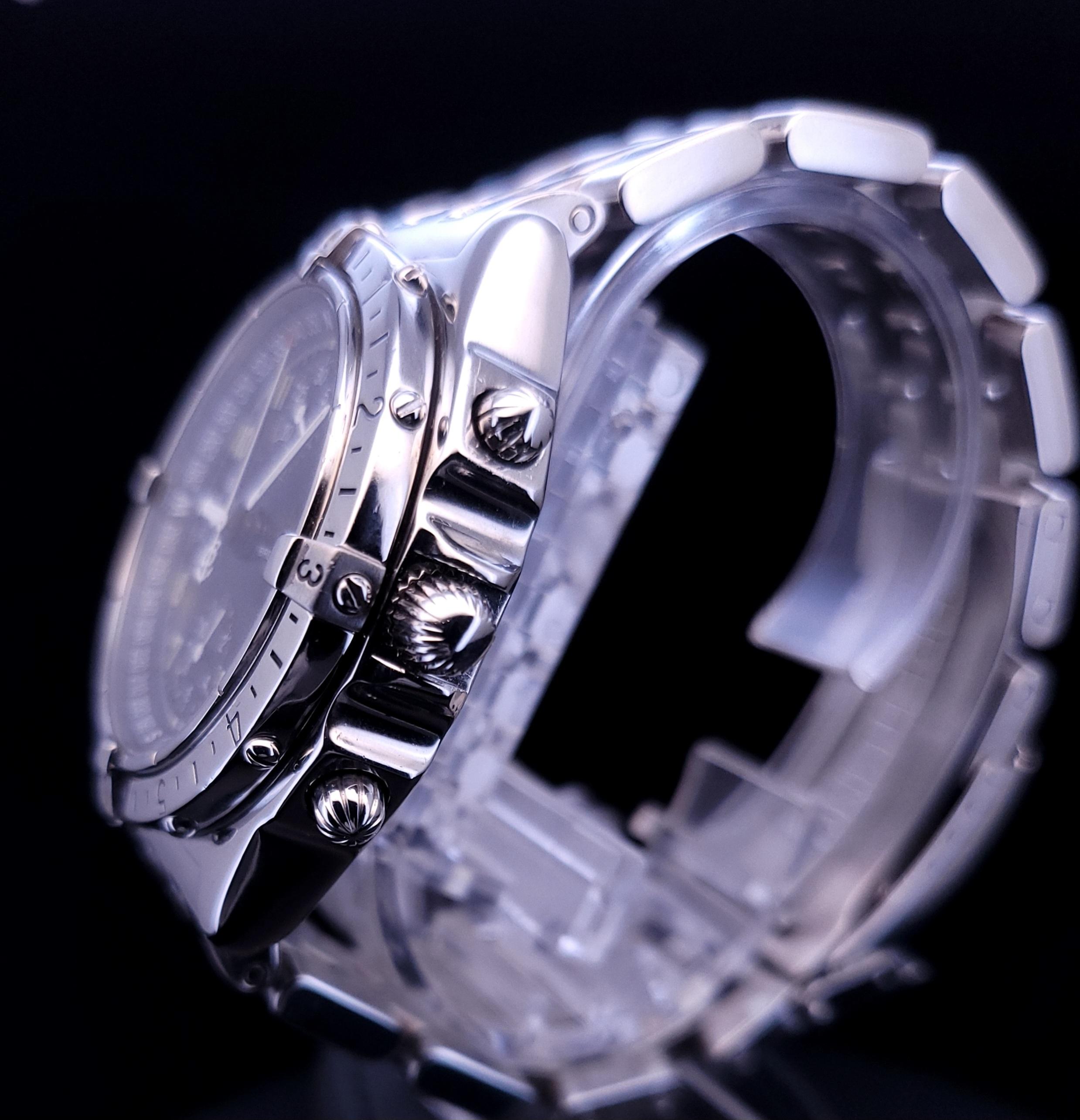 BREITLING Chronomat Longitude A20048 GMT grau Zifferblatt Automatik Herrenuhr im Angebot 4