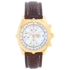 Breitling Chronomat Herrenuhr 18 Karat Gelbgold Chronograph K13048