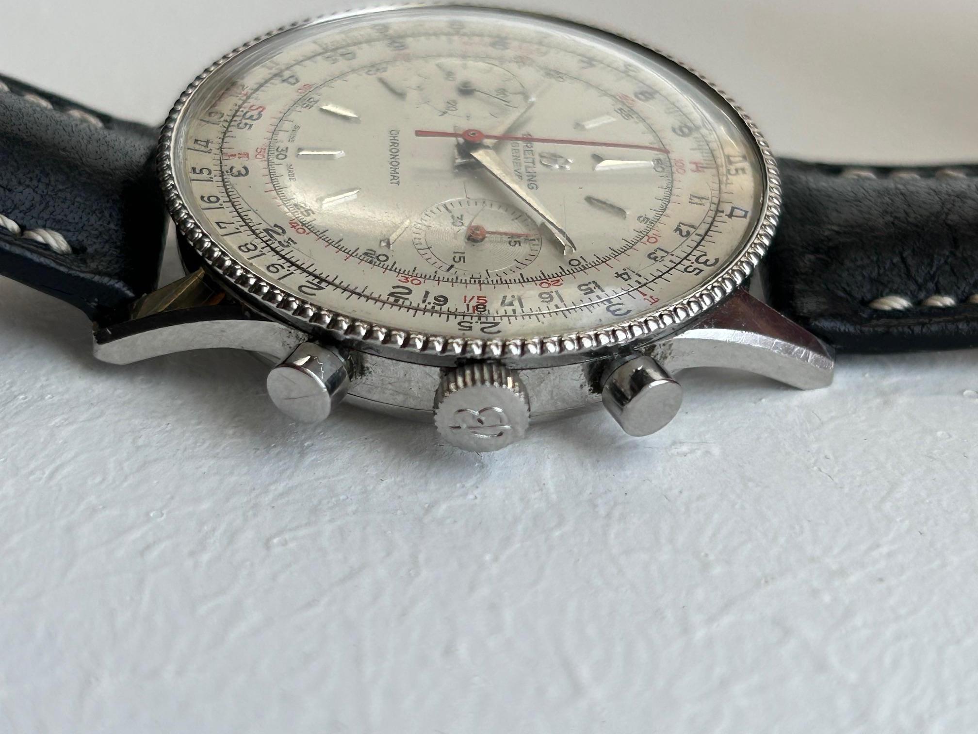 Women's or Men's Breitling Chronomat ref 808 Wristwatch, 175 Manually Movement, Circa 1962. For Sale