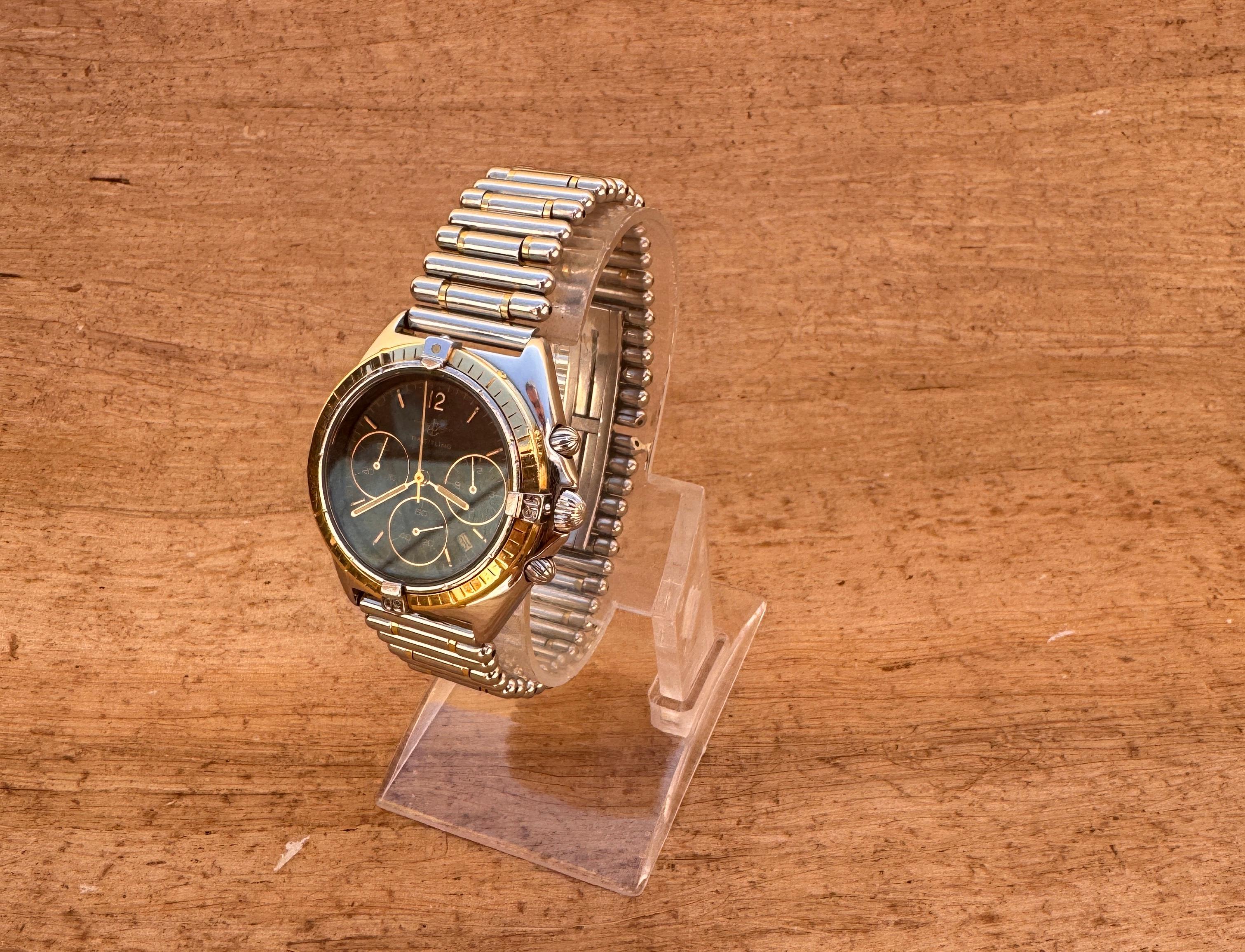 Breitling Chronomat Sextant 80350 Oro 18 carati  Lunetta D55045 Orologio da uomo in vendita 6