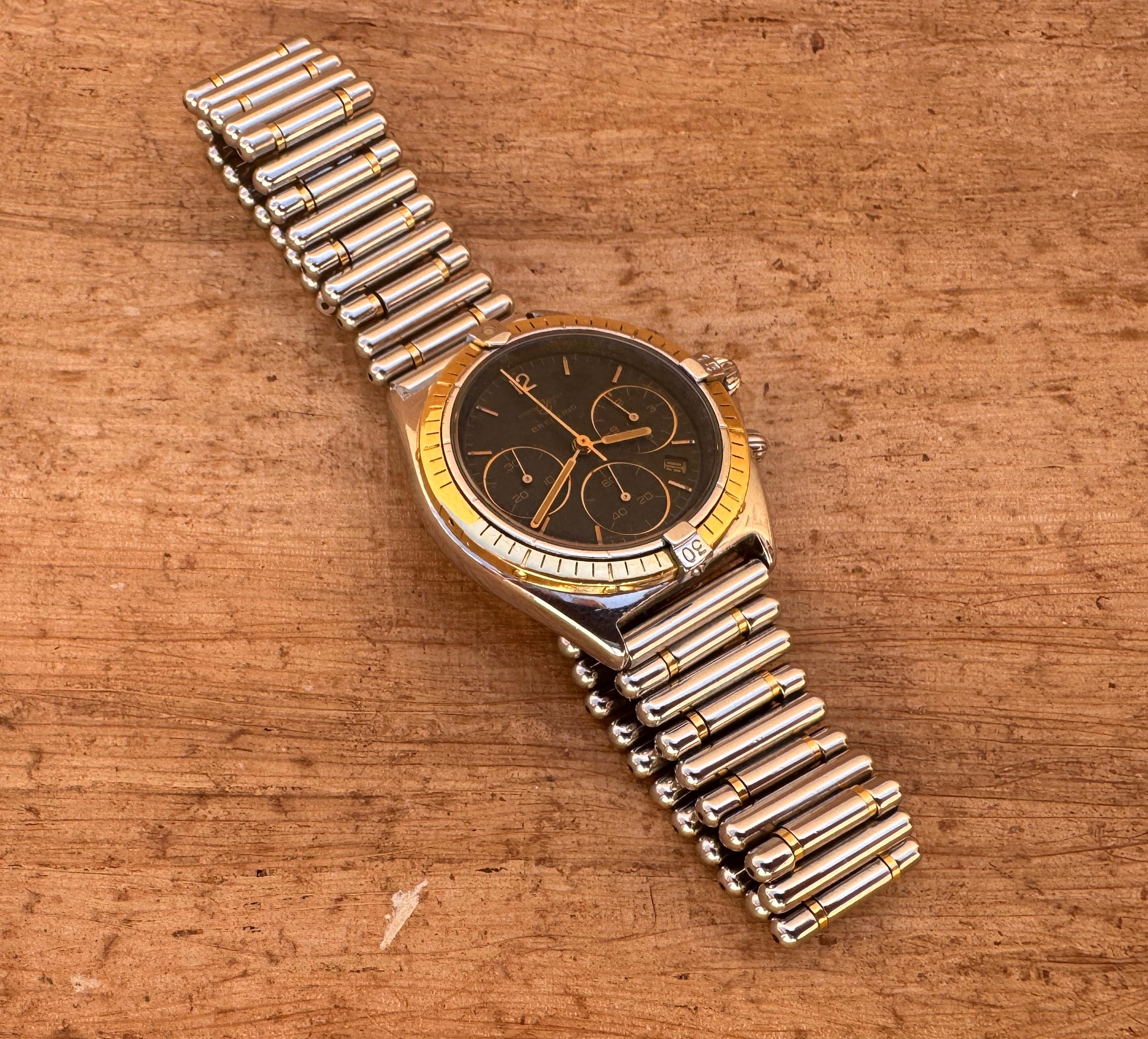 Breitling Chronomat Sextant 80350 Oro 18 carati  Lunetta D55045 Orologio da uomo in vendita 2