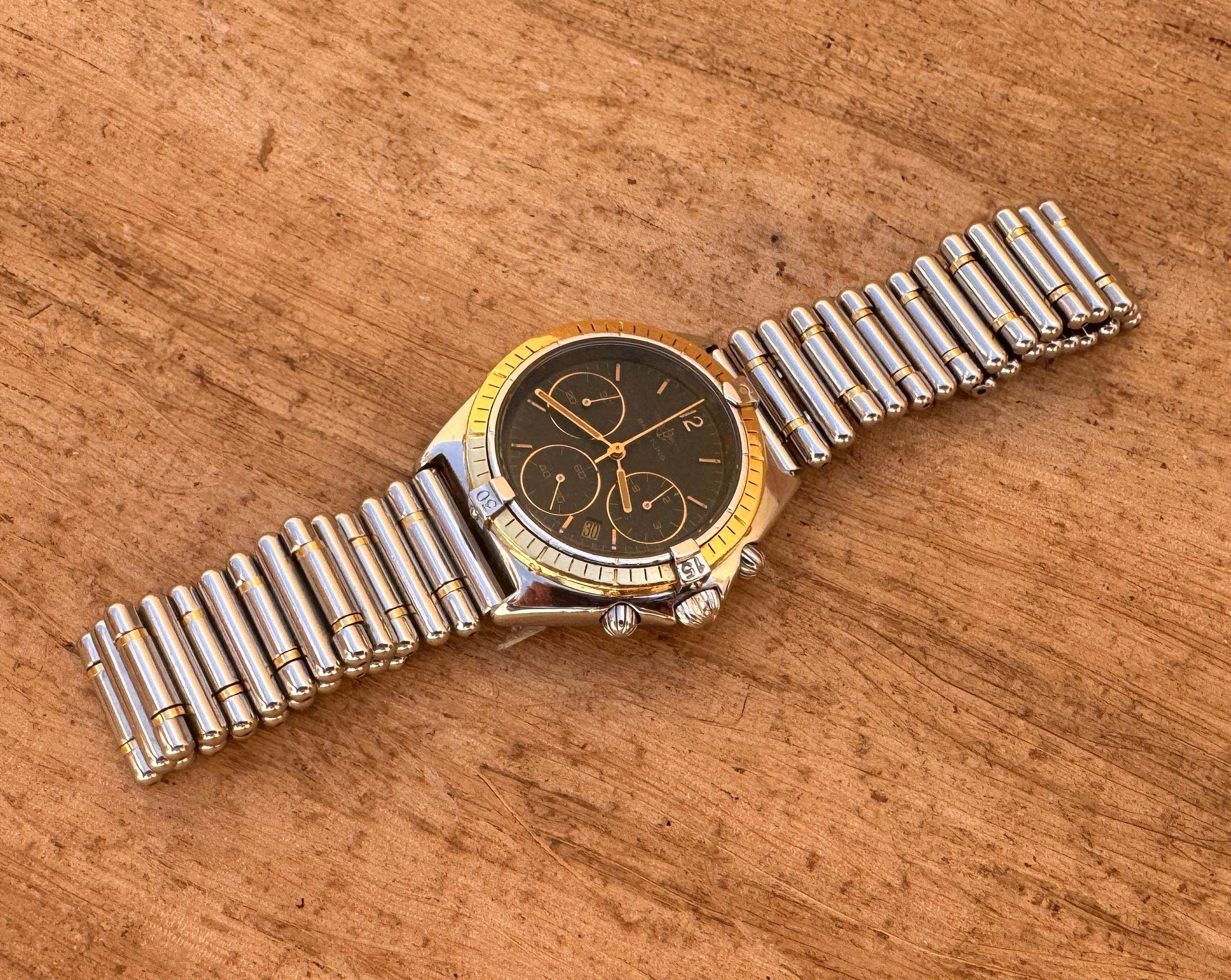 Breitling Chronomat Sextant 80350 Oro 18 carati  Lunetta D55045 Orologio da uomo in vendita 3