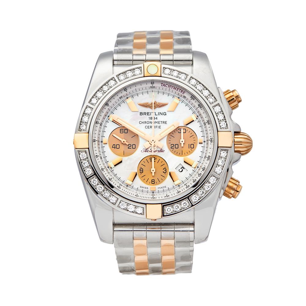 Breitling Chronomat Stainless Steel and 18 Karat Rose Gold IB011053/A697