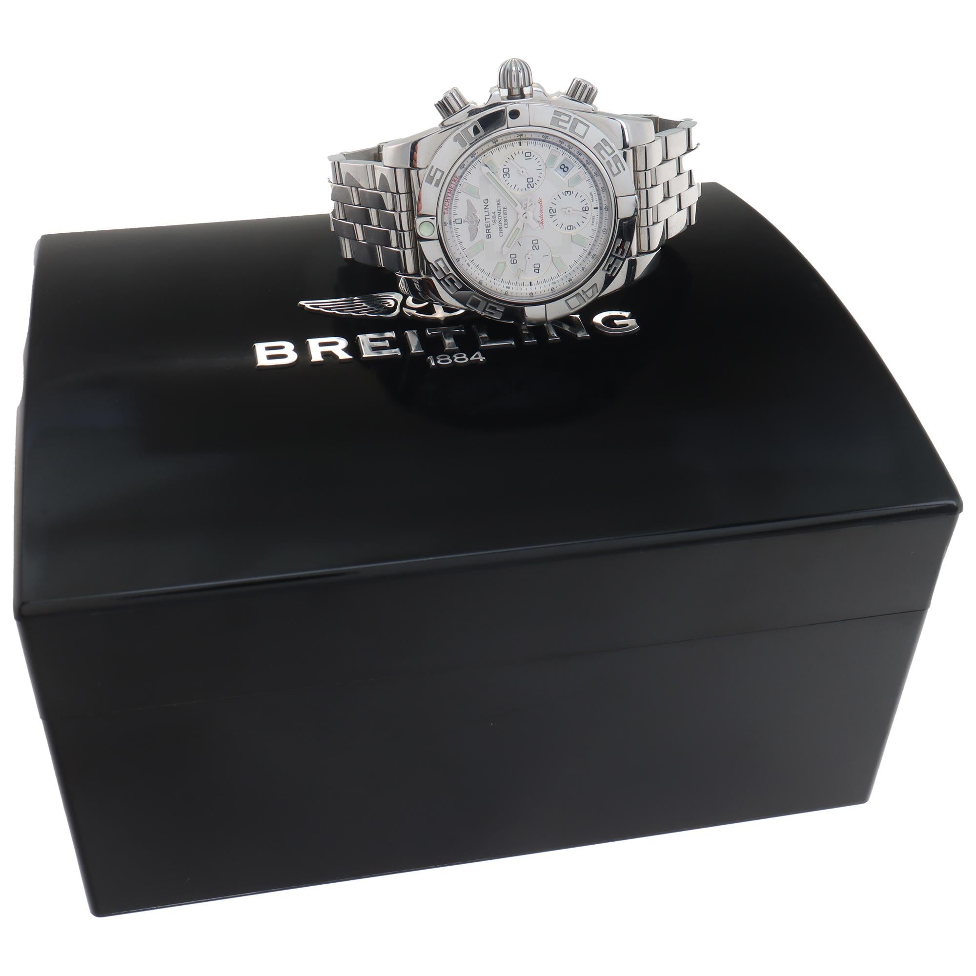 Breitling Chronomat Stainless Steel Automatic Wristwatch Ref AB014012 For Sale 2