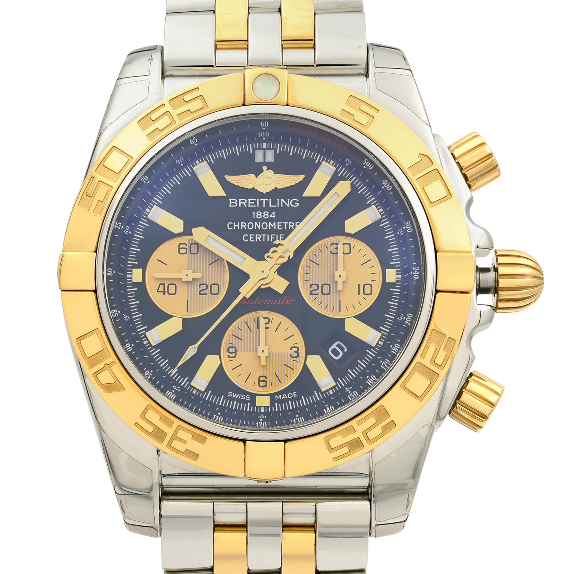 breitling chronomat steel gold