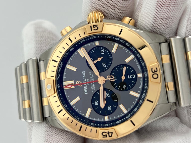 Breitling Chronomat UB0134 42 Esfera Antracita Inoxidable Oro Rosa