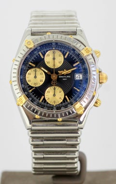 Montre-bracelet Breitling Chronomat, chronographe automatique, or 18 carats et acier