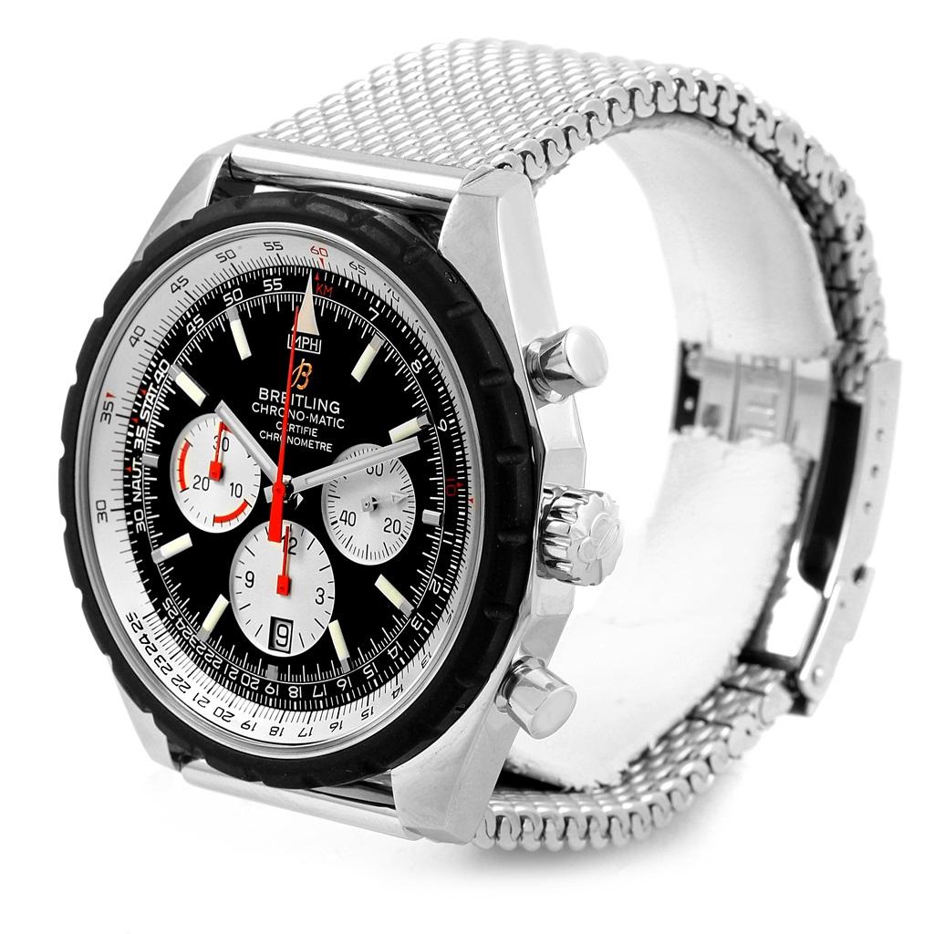 Breitling Chronomatic Chronograph Steel Men's Watch A41360 1