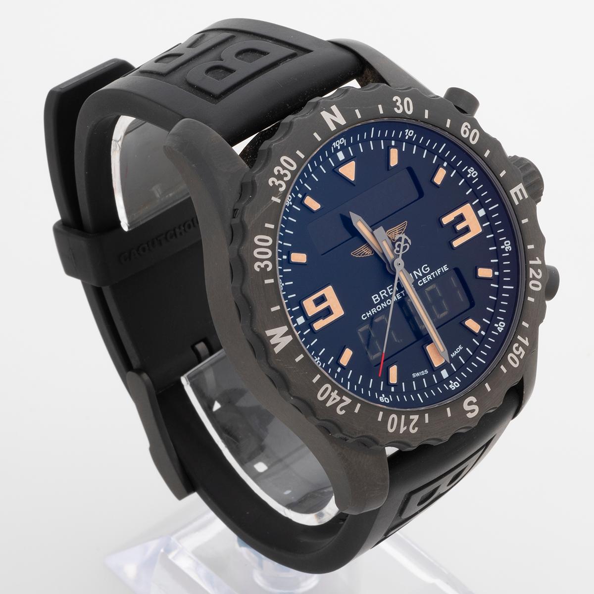 Breitling Chronospace Military Ref M7836622/BD39, cassa in acciaio nero 46 mm, anno 2017 In condizioni ottime in vendita a Canterbury, England