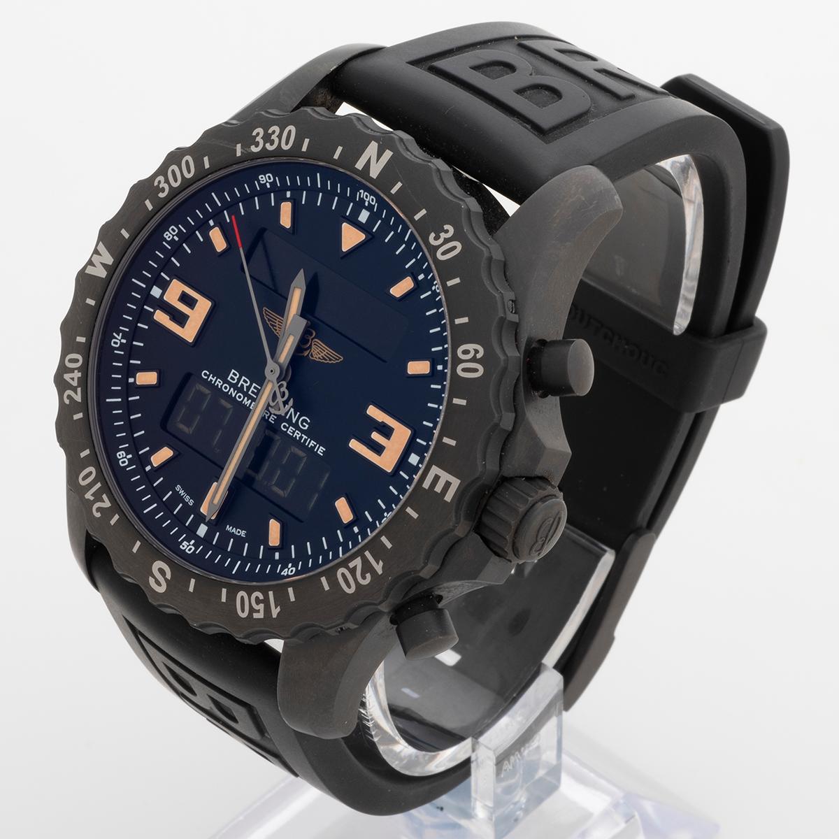 da uomo o donna Breitling Chronospace Military Ref M7836622/BD39, cassa in acciaio nero 46 mm, anno 2017 in vendita