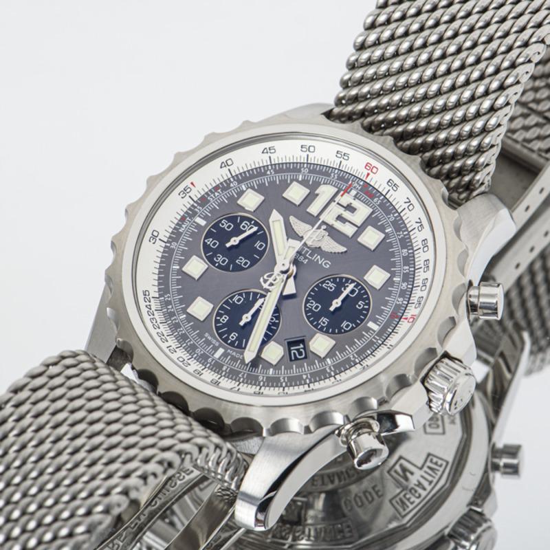 Breitling Chronospace Edelstahl-Uhr A23360 aus Edelstahl im Angebot 1