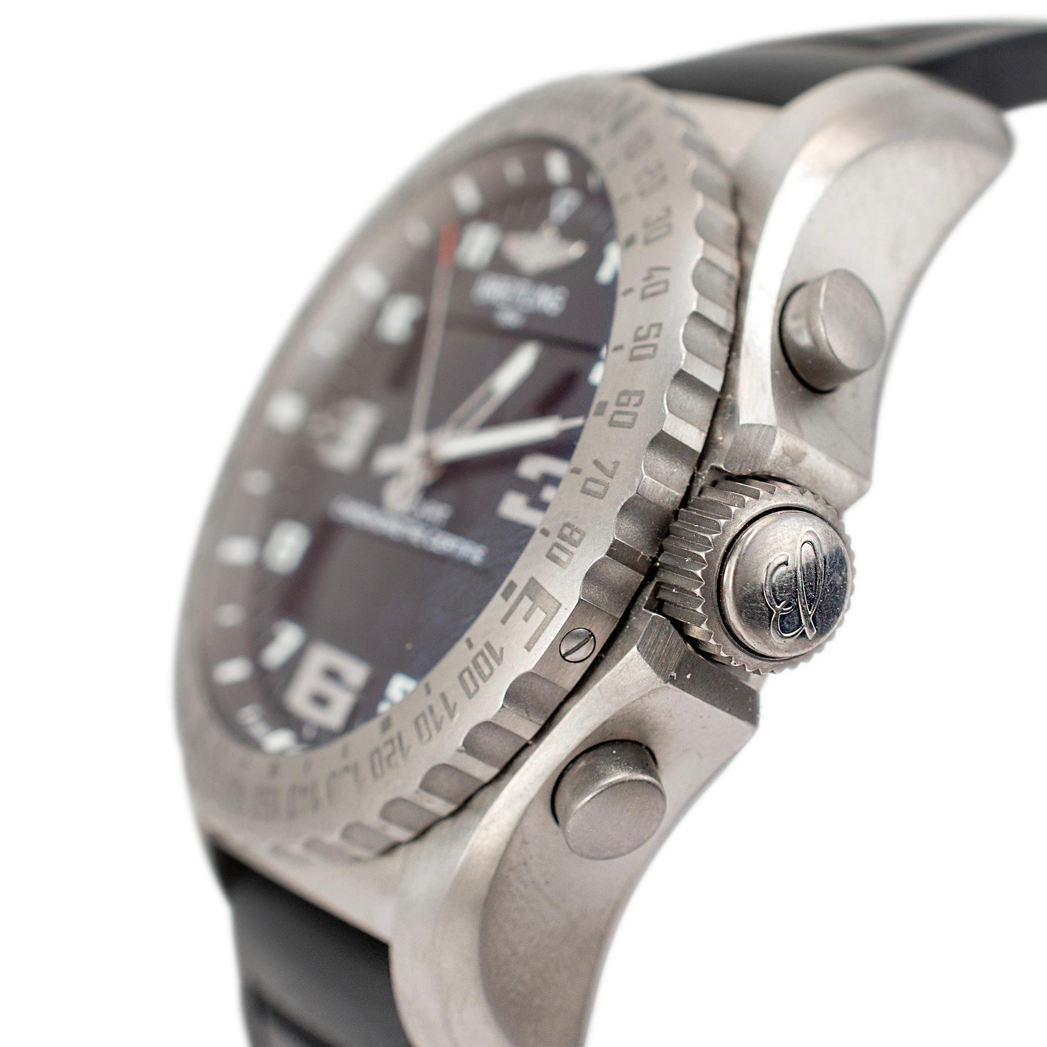 Breitling Cockpit B50 Chronograph 46MM EB5010 Digitale Quarz- Titanuhr im Zustand „Hervorragend“ in Houston, TX