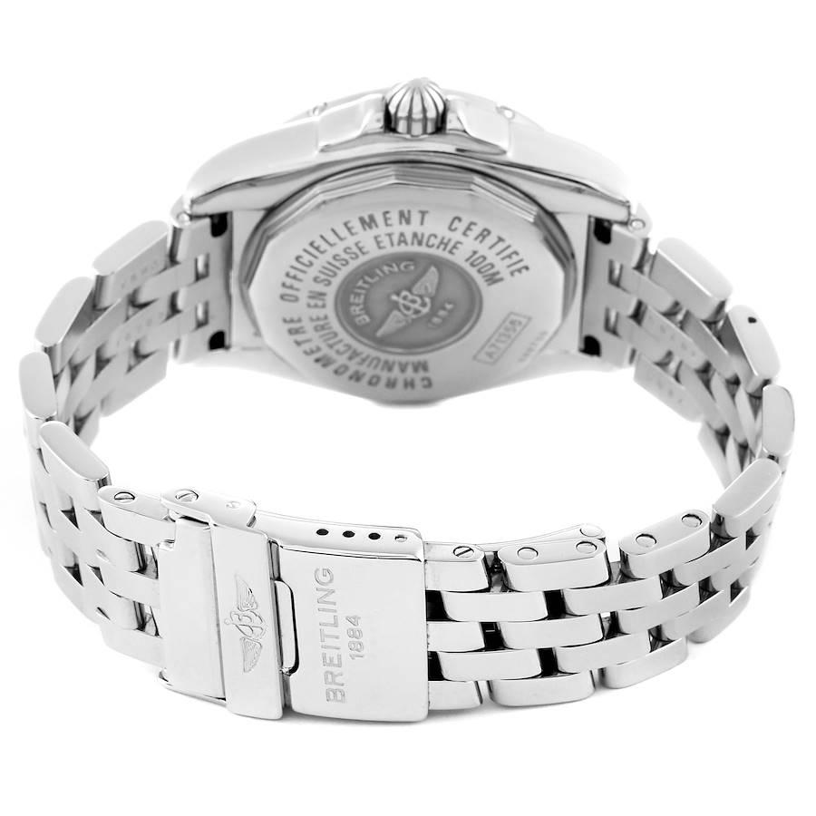 Breitling Cockpit Mother of Pearl Diamond Steel Ladies Watch A71356 3