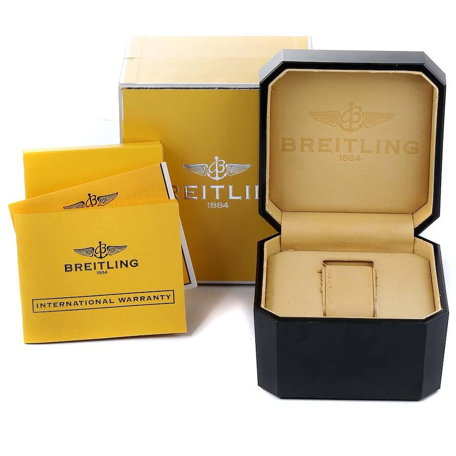 Breitling Cockpit Steel Yellow Gold Blue Dial Mens Watch B13358 Box Papers For Sale 4