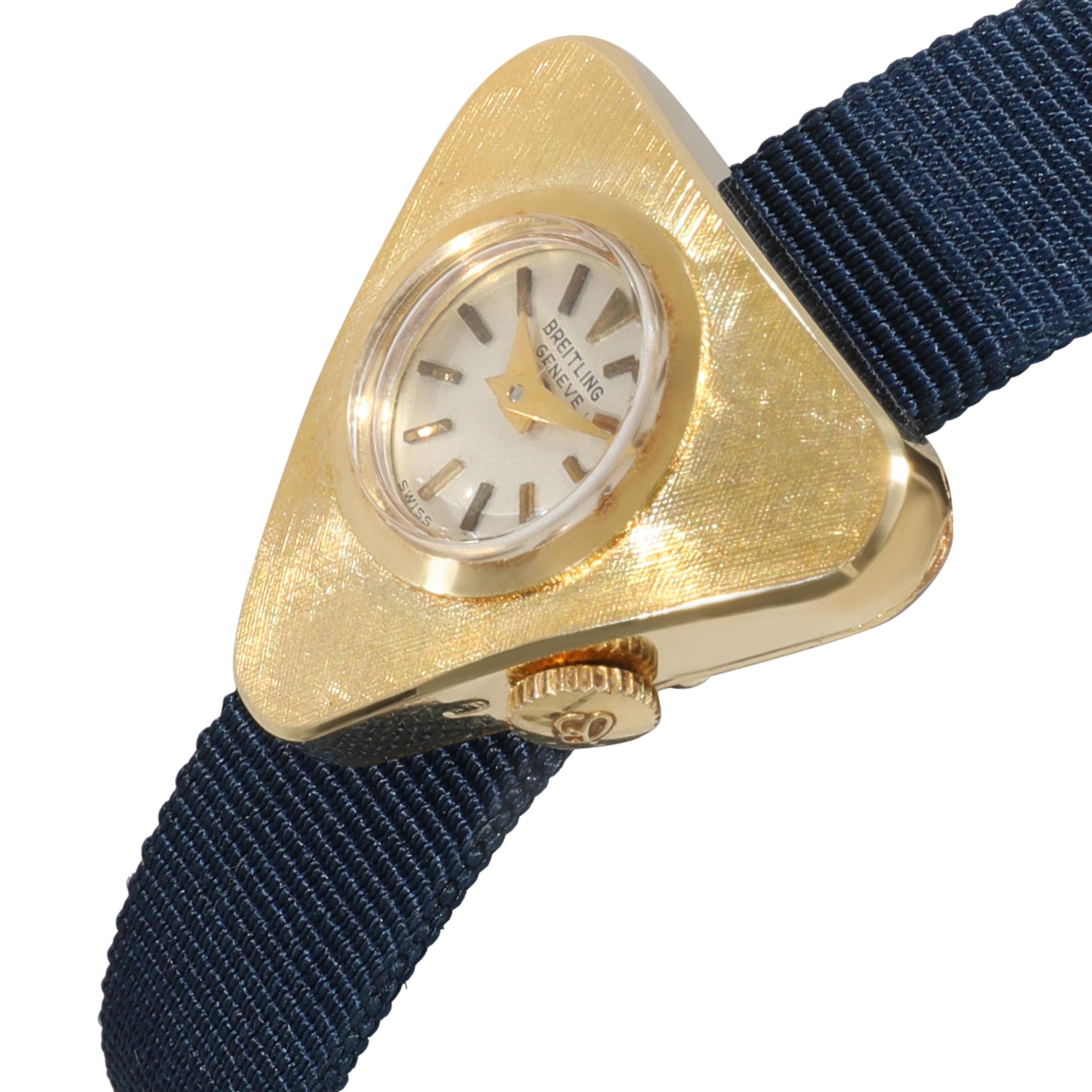Breitling Cocktail 5557 Damenuhr aus 18 Karat Gelbgold im Zustand „Hervorragend“ in New York, NY