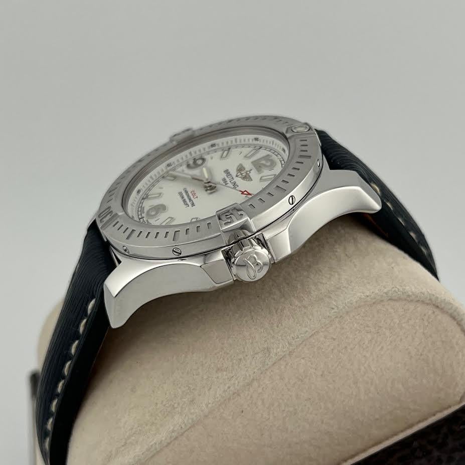 Breitling Colt 36 A74389 36mm Quadrante Bianco Acciaio Inox Scatola Documenti in vendita 1