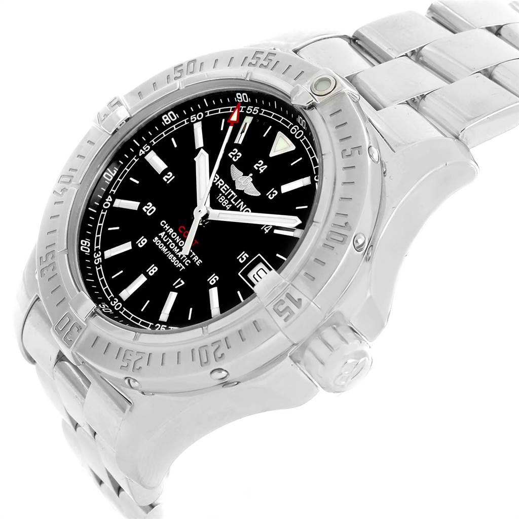 Breitling Colt Black Dial Automatic Steel Men’s Watch A17380 For Sale 2