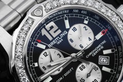 Breitling Colt 44 Stainless Steel Watch for Men with Diamonds on the Bezel
