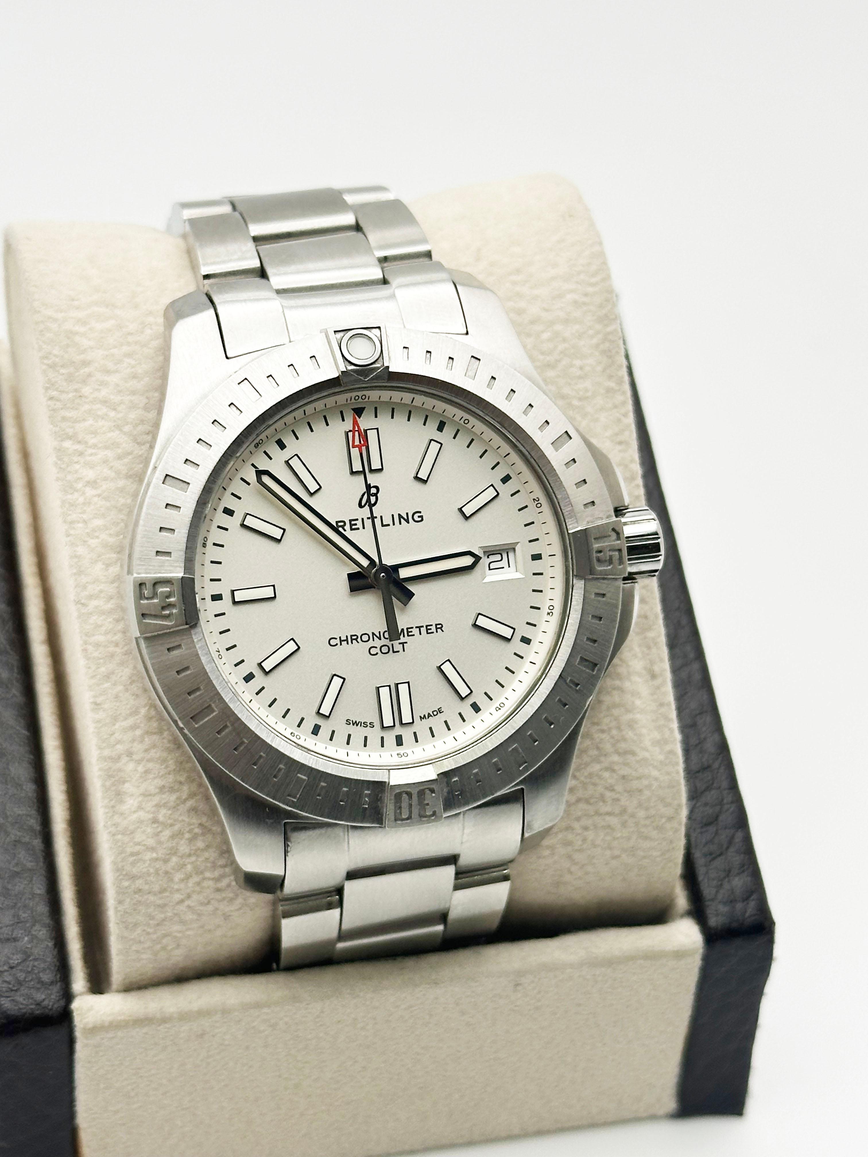 Breitling Colt A17313 41mm Papel Caja Acero Inoxidable en Excelente estado para la venta en San Diego, CA