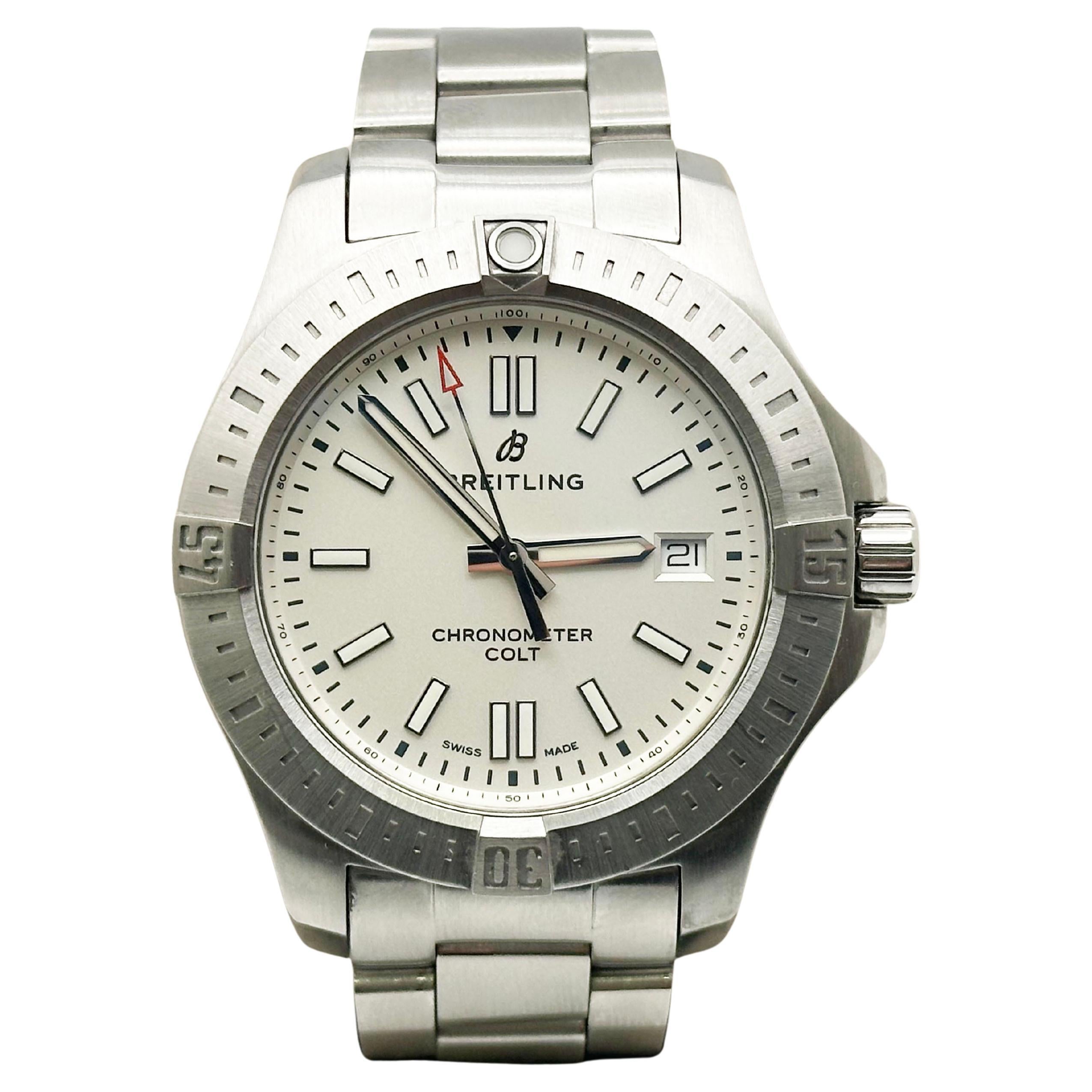 Breitling Colt A17313 41mm Papel Caja Acero Inoxidable