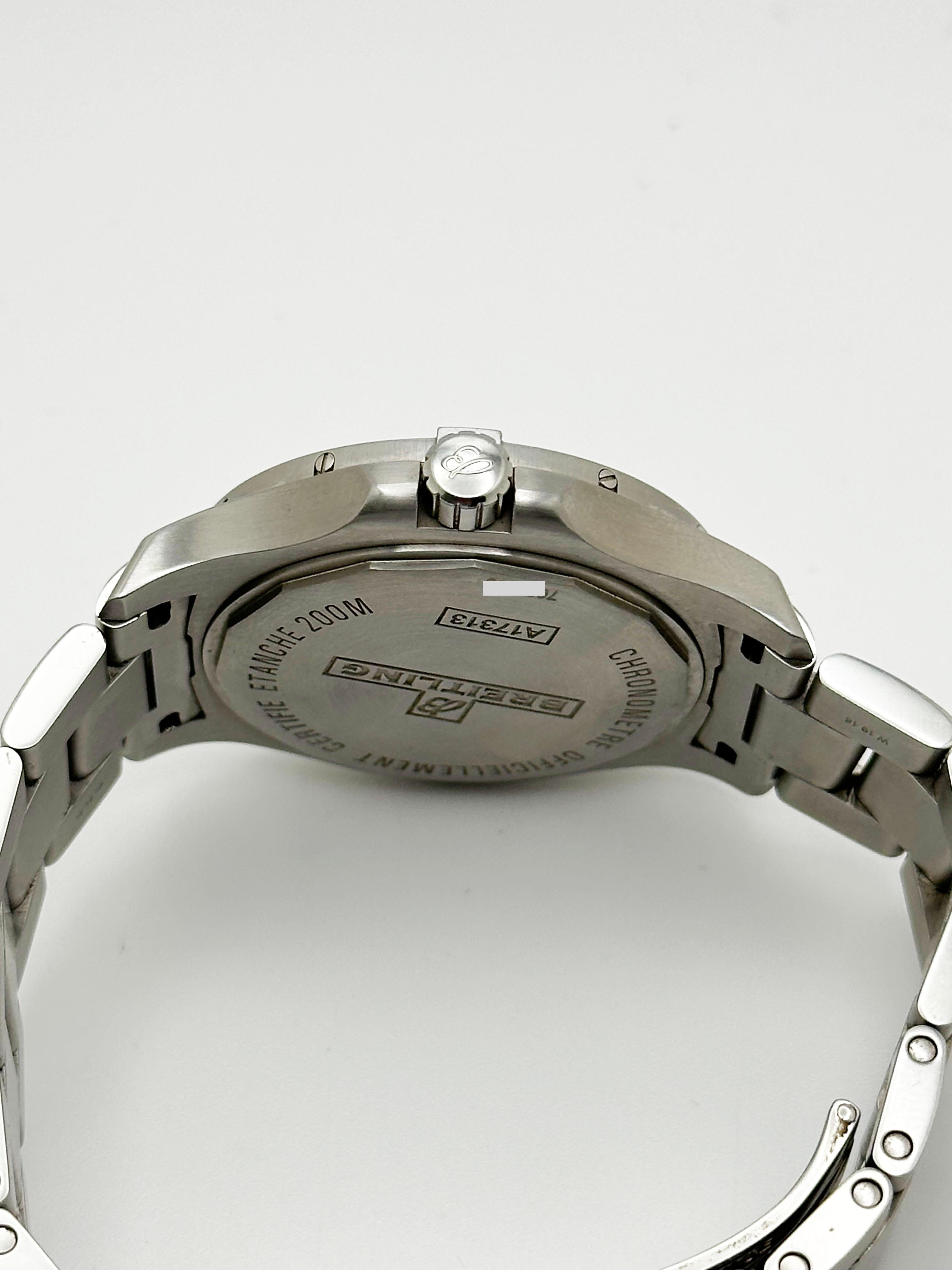 Breitling Colt Automatik A17313 Graues Zifferblatt Edelstahl Box Buchstabe 41mm im Angebot 5