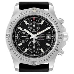 Used Breitling Colt Black Dial Stainless Steel Mens Watch A13388 Box Papers