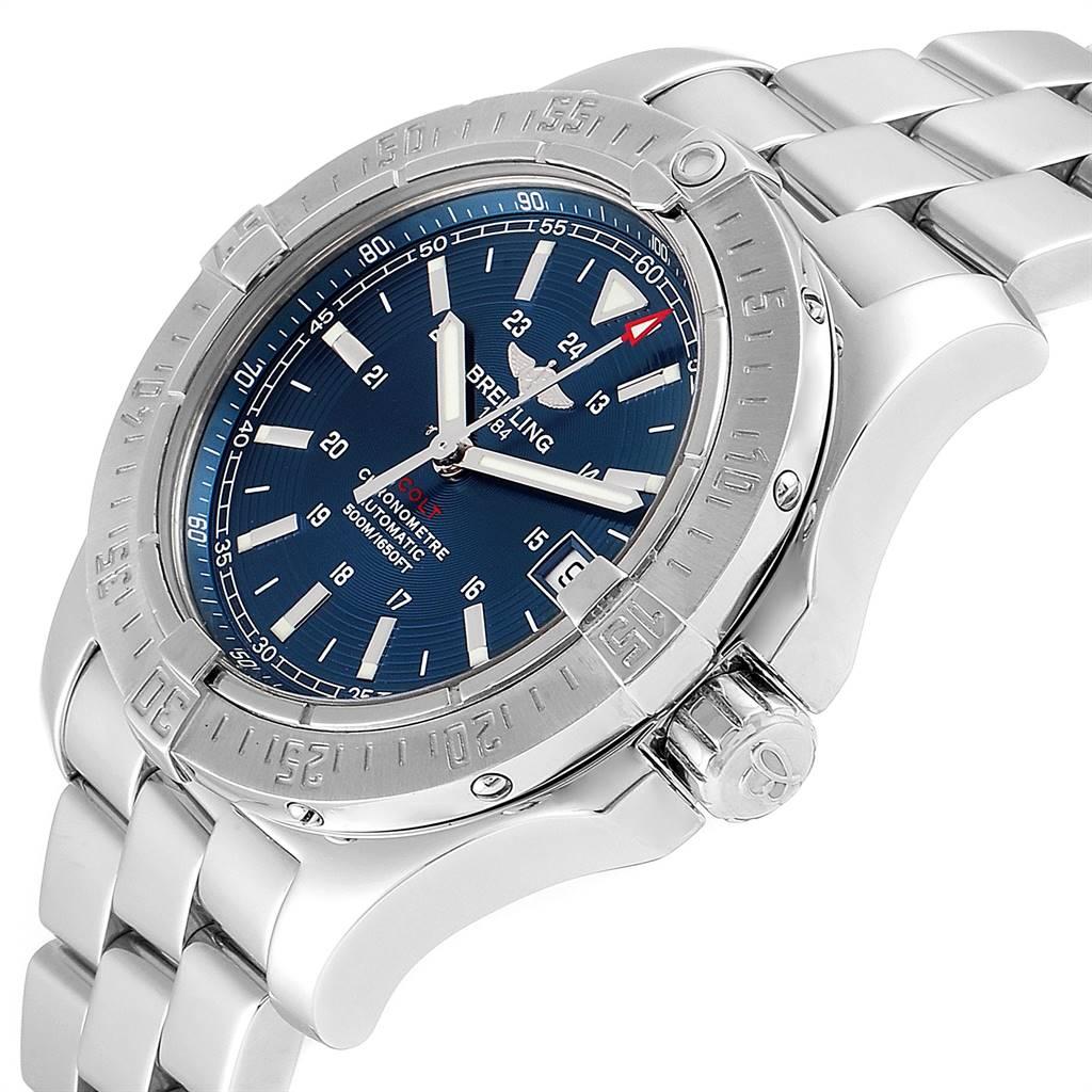 Breitling Colt Blue Dial Automatic Steel Men's Watch A17380 For Sale 2