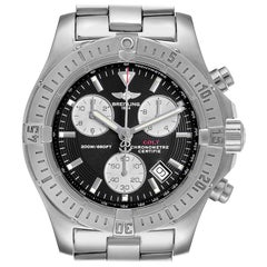 Used Breitling Colt Chronograph Silver Subdials Steel Men's Watch A73380
