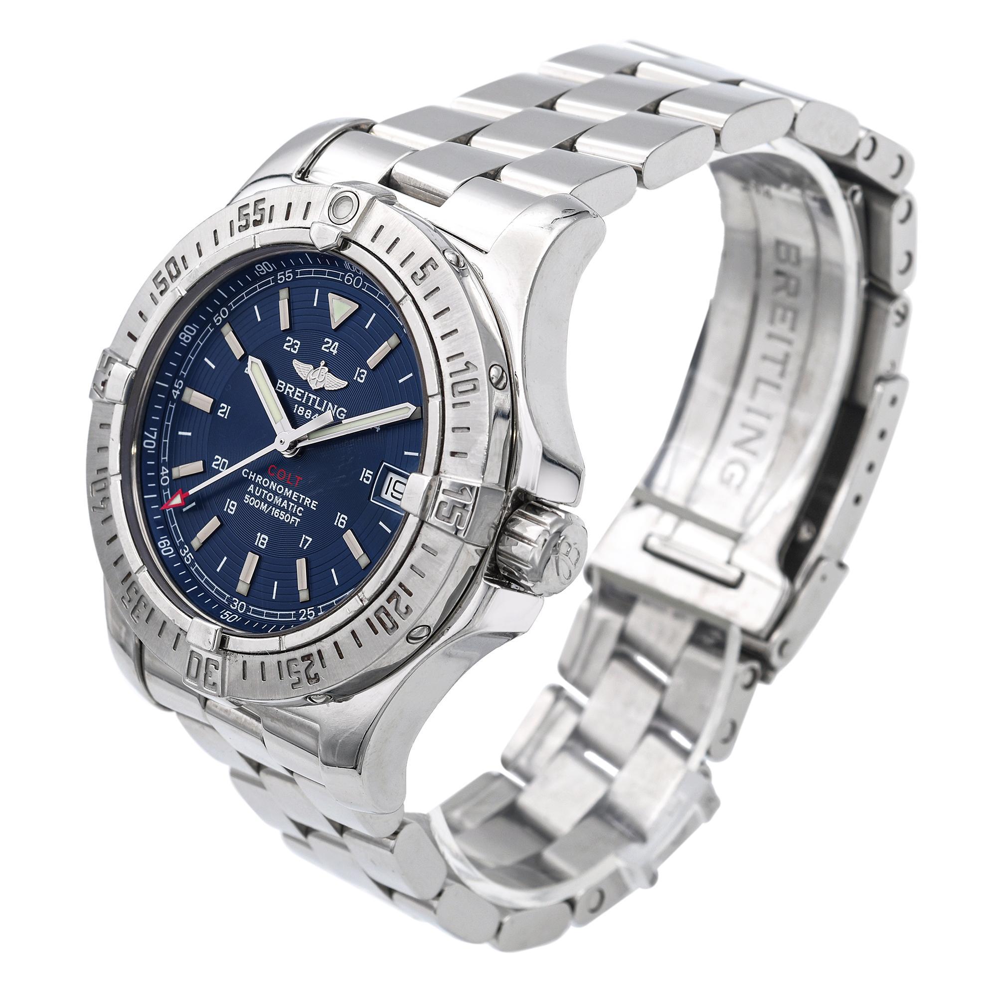 Breitling Colt Chronometre Automatic Men's Watch A17380 For Sale 1
