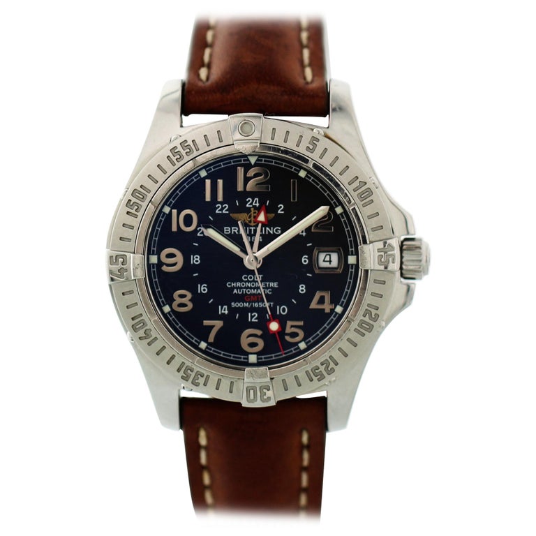 Breitling Colt GMT A32350 Stainless Steel Watch For Sale at 1stDibs