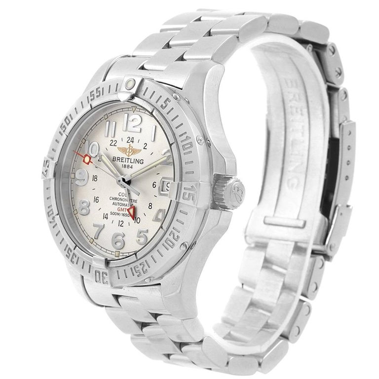 Breitling Colt GMT Automatic Silver Dial Steel Men's Watch A32350 at ...
