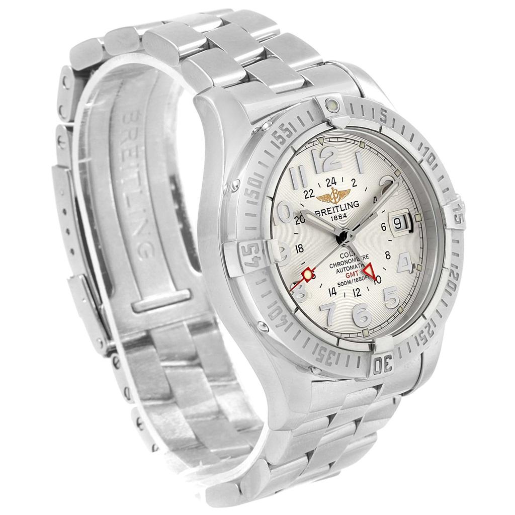 Breitling Colt GMT Automatic Silver Dial Steel Men's Watch A32350 2