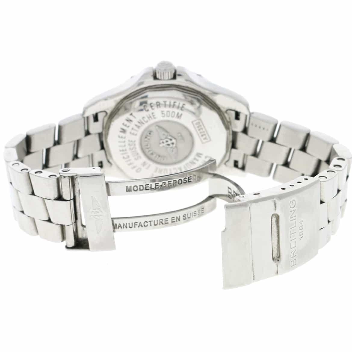 Men's Breitling Colt GMT Black Concentric Arabic Dial Automatic Watch For Sale
