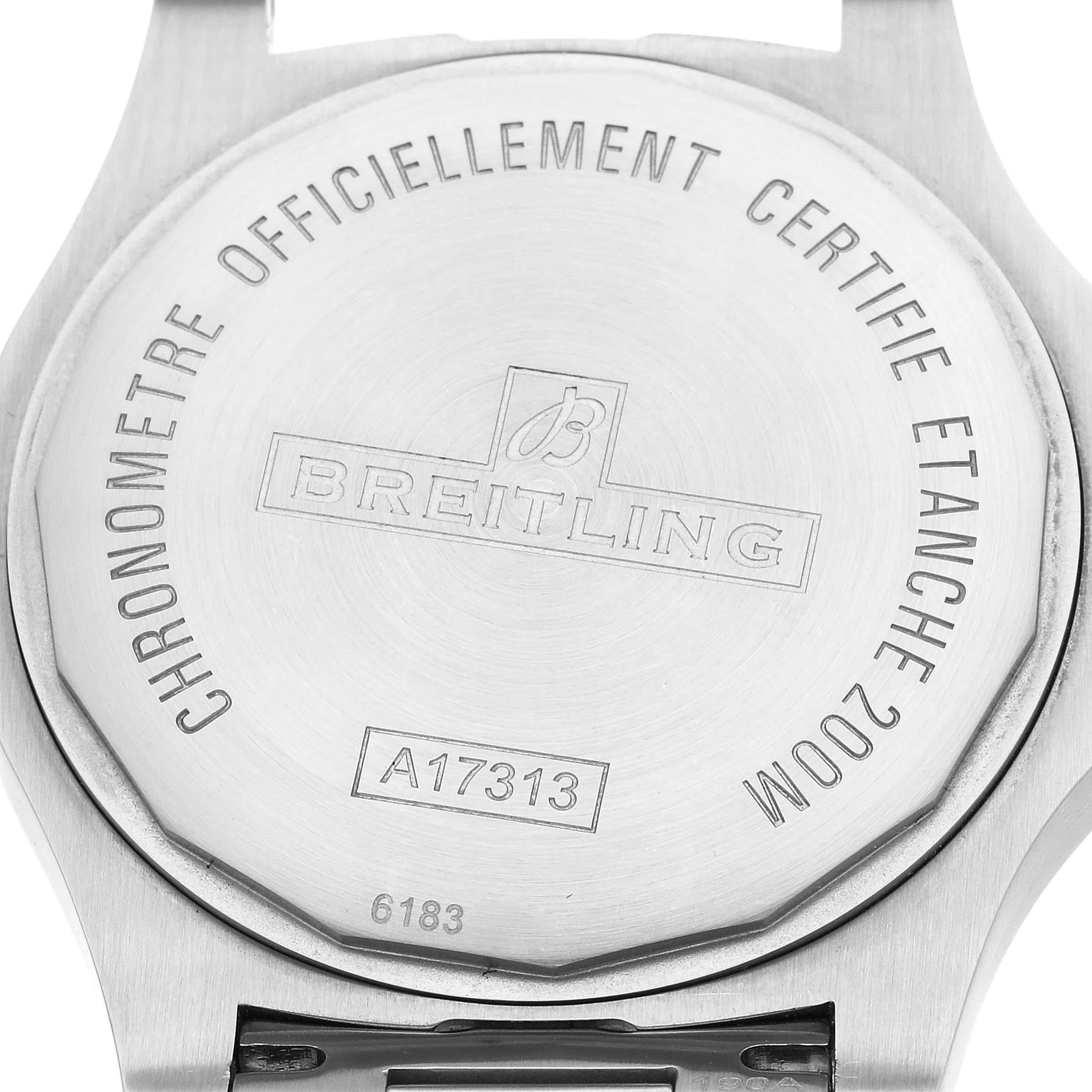 Breitling Colt Grey Dial Automatic Steel Mens Watch A17313 Box Card For Sale 2