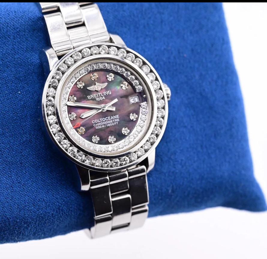 breitling women's diamond watches