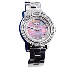 Breitling Colt Ocean 32mm Black Mother of Pearl Ladies Steel Watch Ref A77380