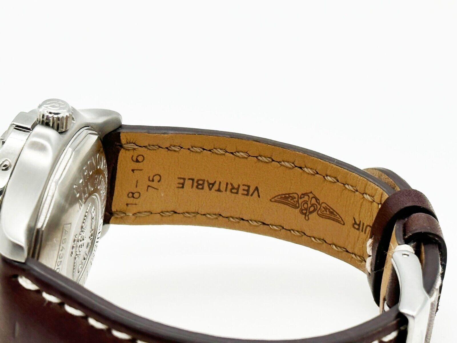 Reisetasche aus Edelstahl mit Lederband von Breitling Colt Ocean A64350 mit grauem Zifferblatt 2