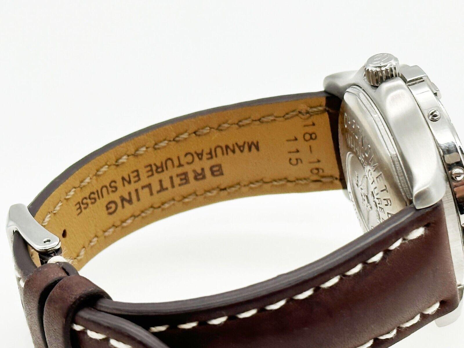 Reisetasche aus Edelstahl mit Lederband von Breitling Colt Ocean A64350 mit grauem Zifferblatt 3