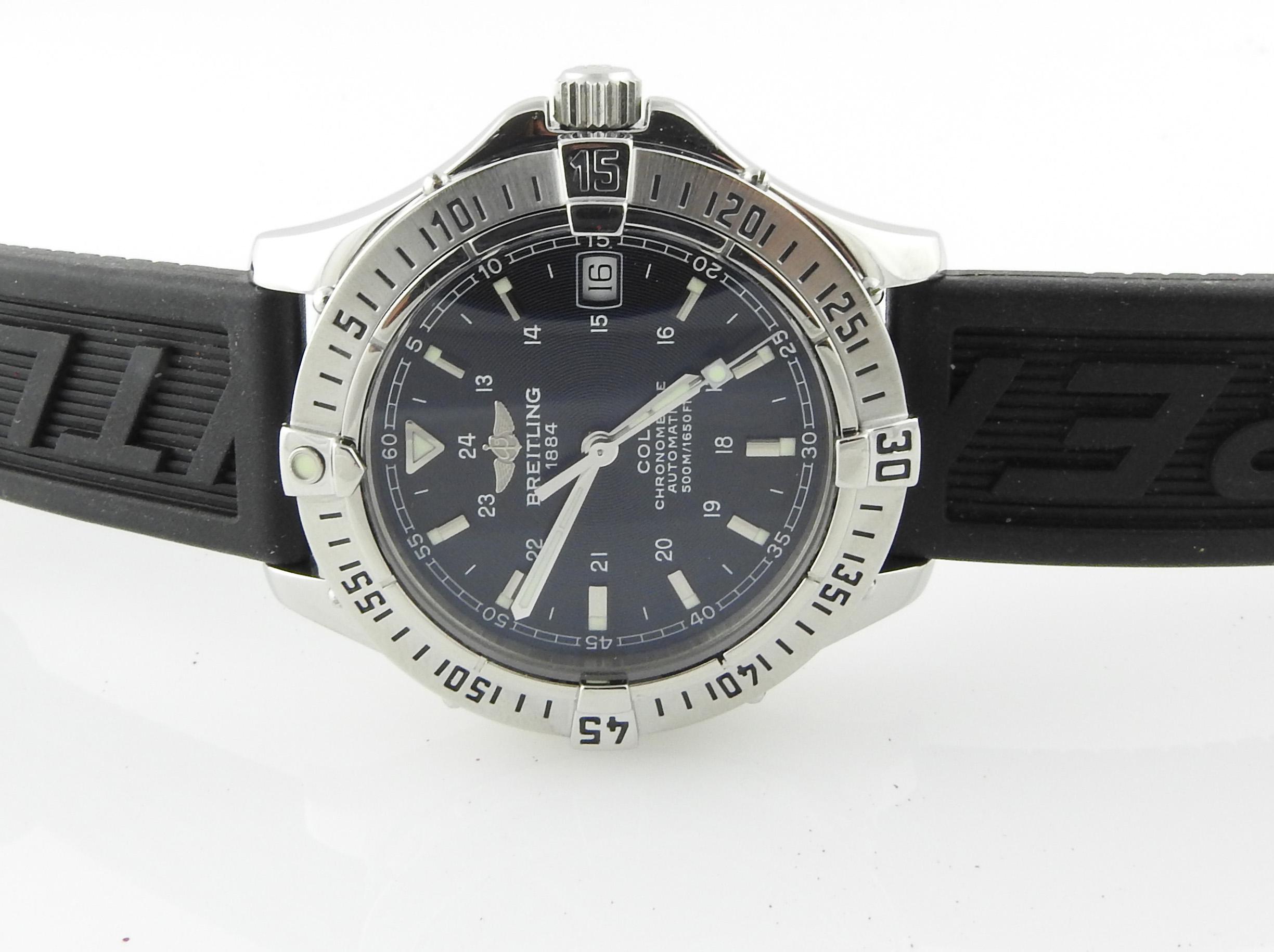 Breitling Colt Ocean Automatic Watch Black Dial A17350 box/papers 3