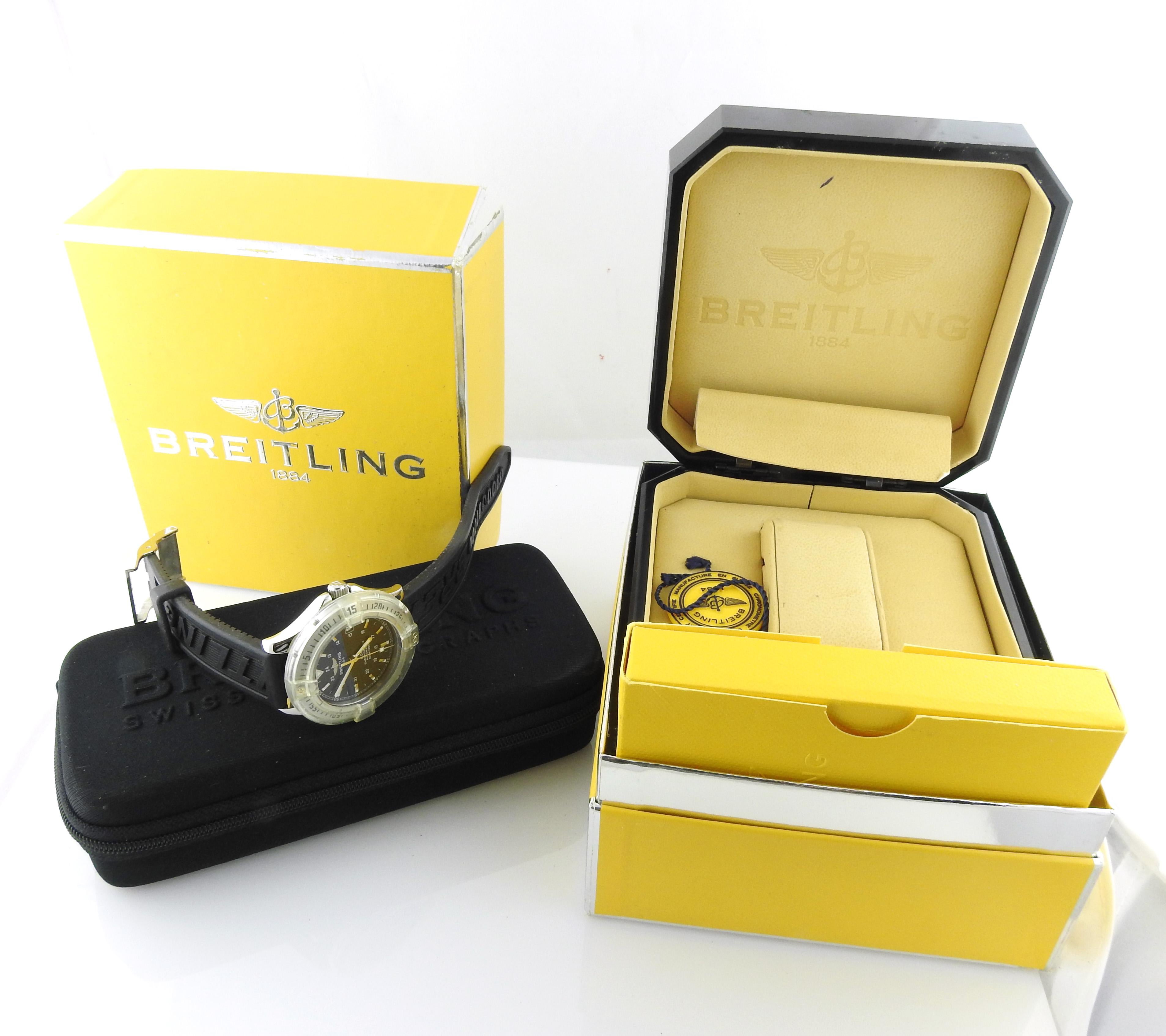 Breitling Colt Ocean Automatic Watch Black Dial A17350 box/papers 5
