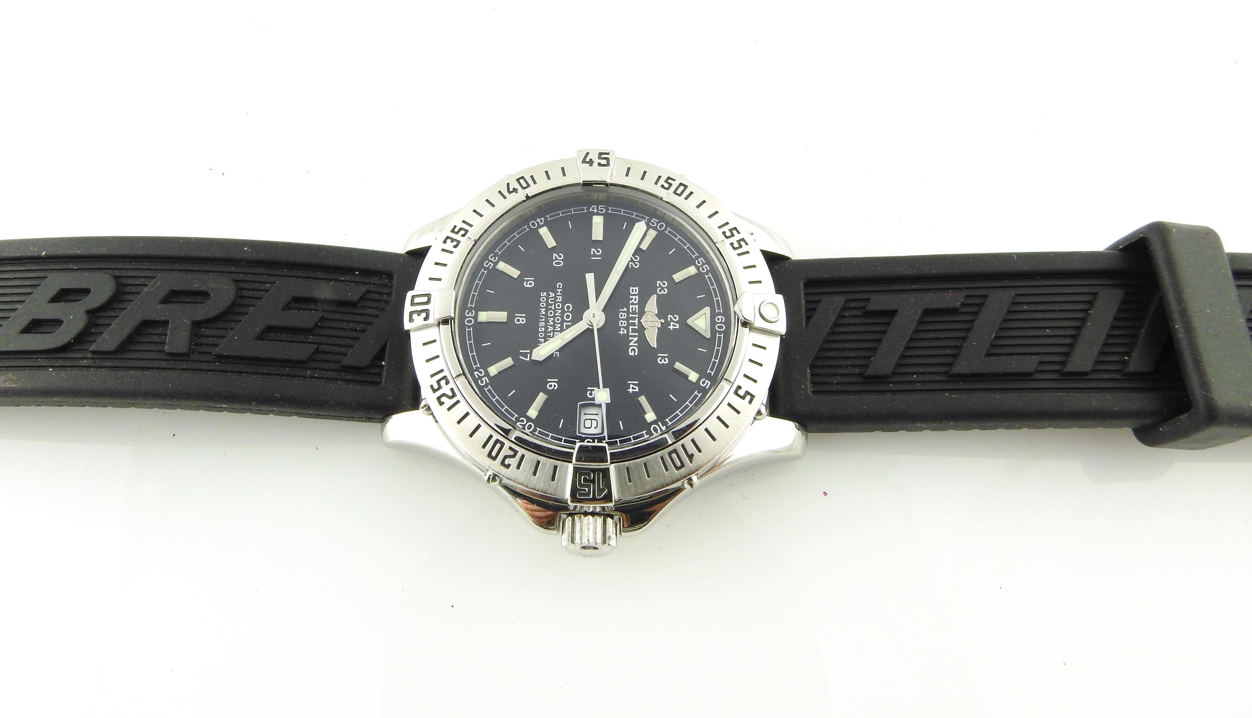 Breitling Colt Ocean Automatic Watch Black Dial A17350 box/papers 2