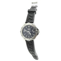 Vintage Breitling Colt Ocean Automatic Watch Black Dial A17350 Box/Papers