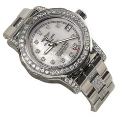 Used Breitling Colt Oceane Stainless Steel Diamond Ladies Watch A77387